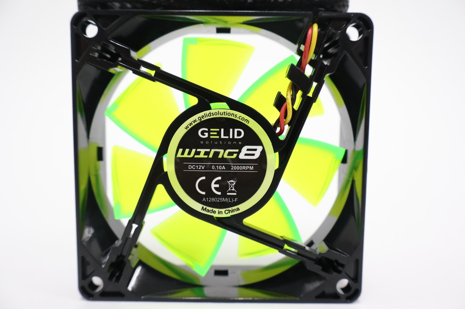 GELID Solutions WING 8 Green 80mm Silent Case Fan – Nanoflux 3 Pin Connector