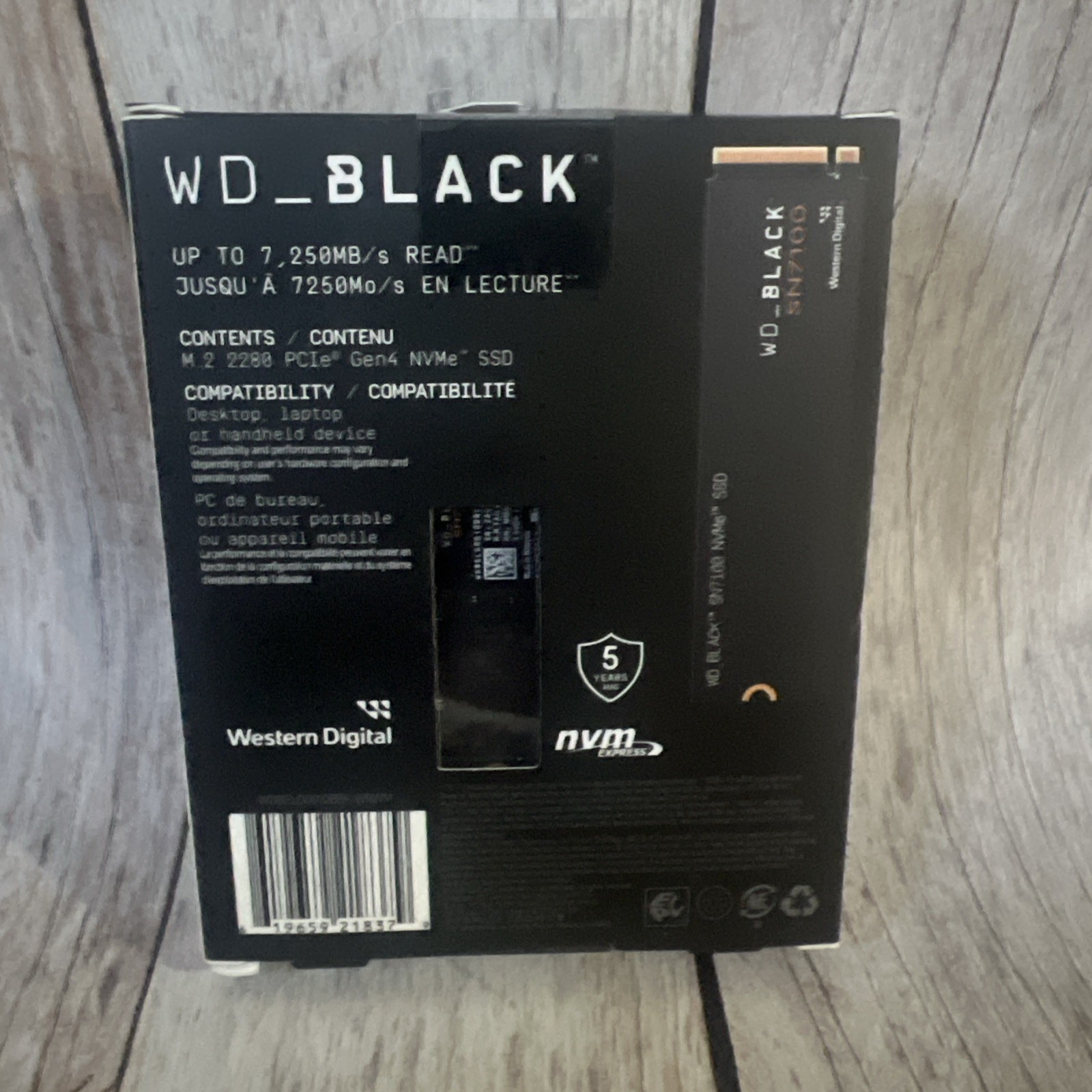 WD Black SN7100 1TB – 2280 NVMe PCIe Gen4 Internal SSD – NEW FACTORY SEALED