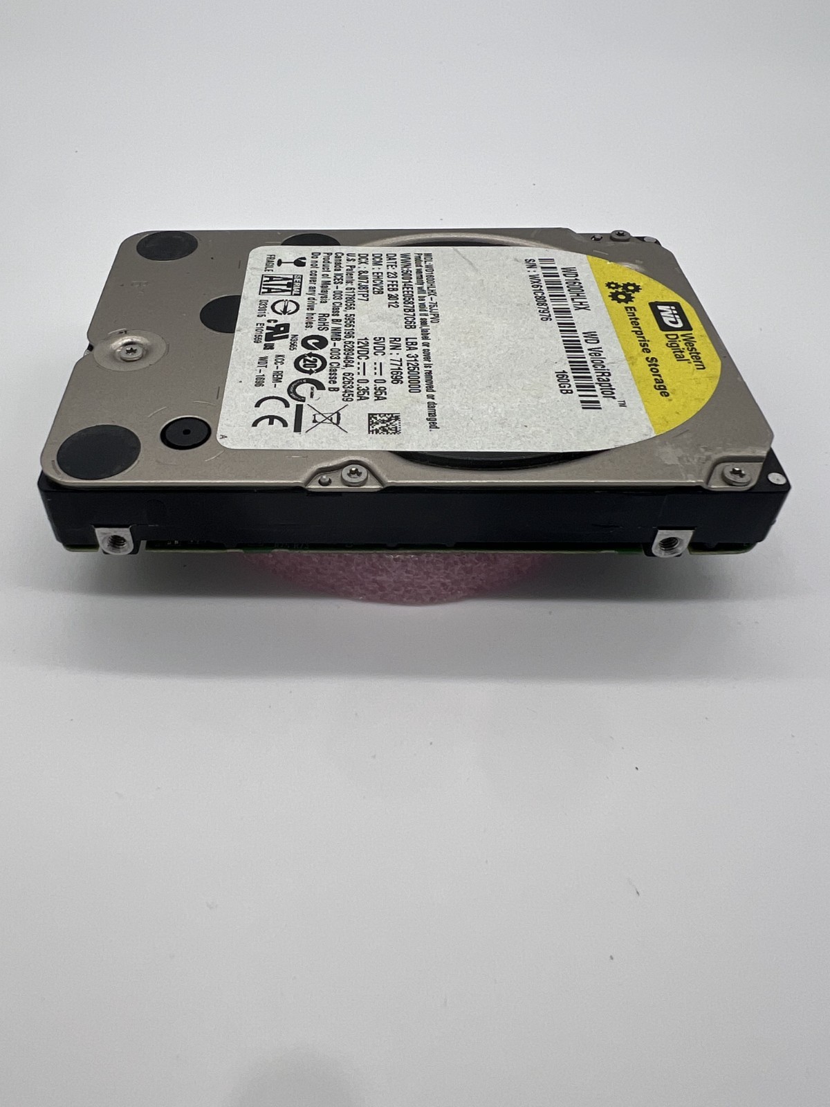 Western Digital VelociRaptor WD1600HLHX 160GB 2.5″ SATA HDD 10K RPM Tested