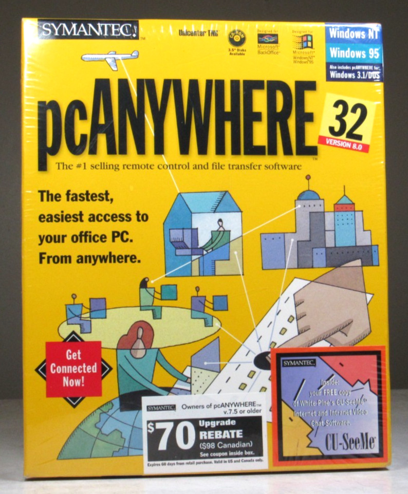 Symantec Windows PCAnywhere 32 Version 8 CD – SEALED