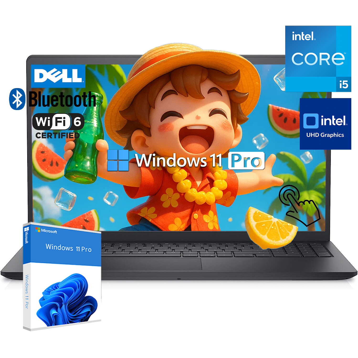 Dell Inspiron 15.6 in Touch Laptop Core i5 UpTo 64GB RAM 2TB Win11Pro – open box