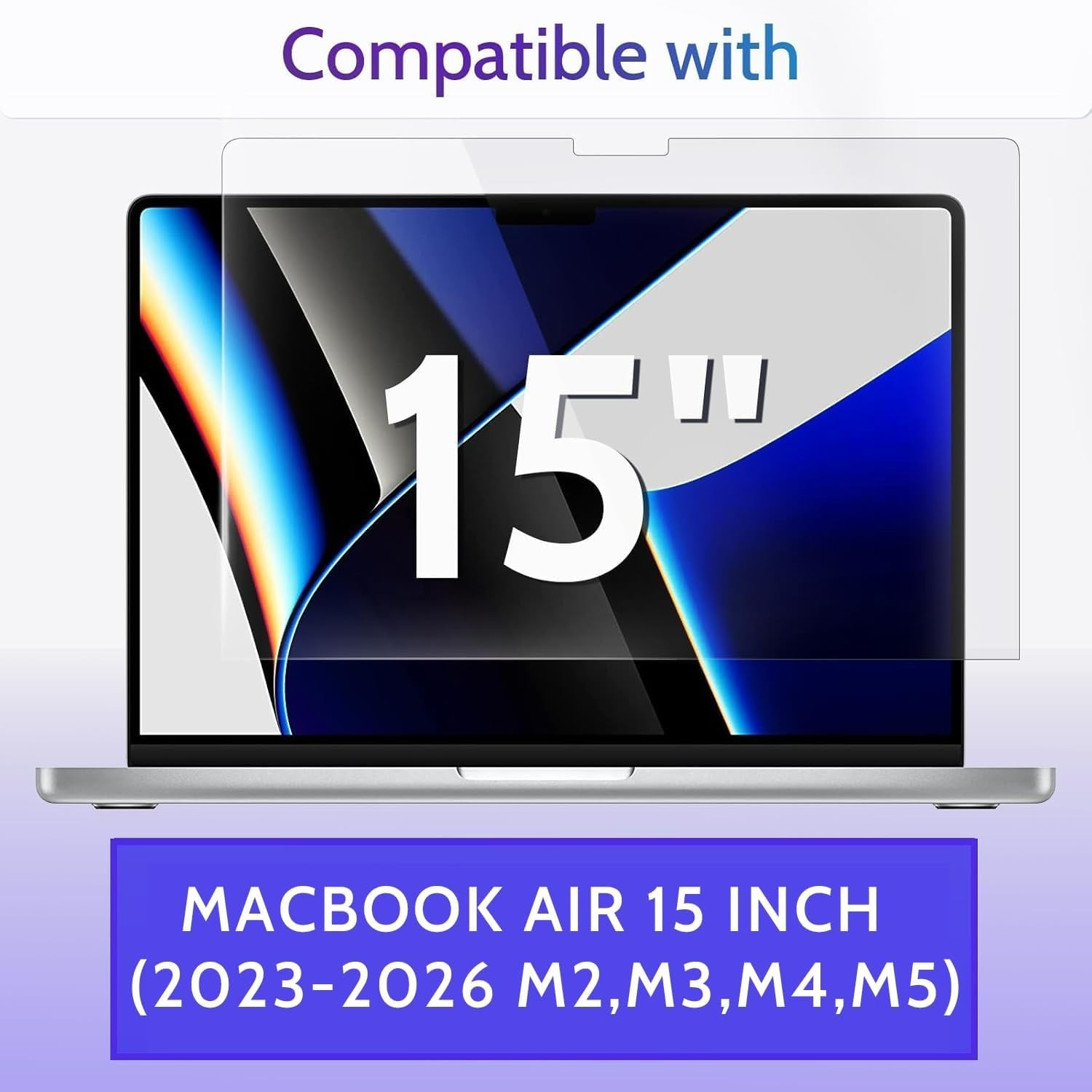 3-Pack Anti Blue Light Screen Protector for MacBook Air 15 Inch2023-2026, M2 …