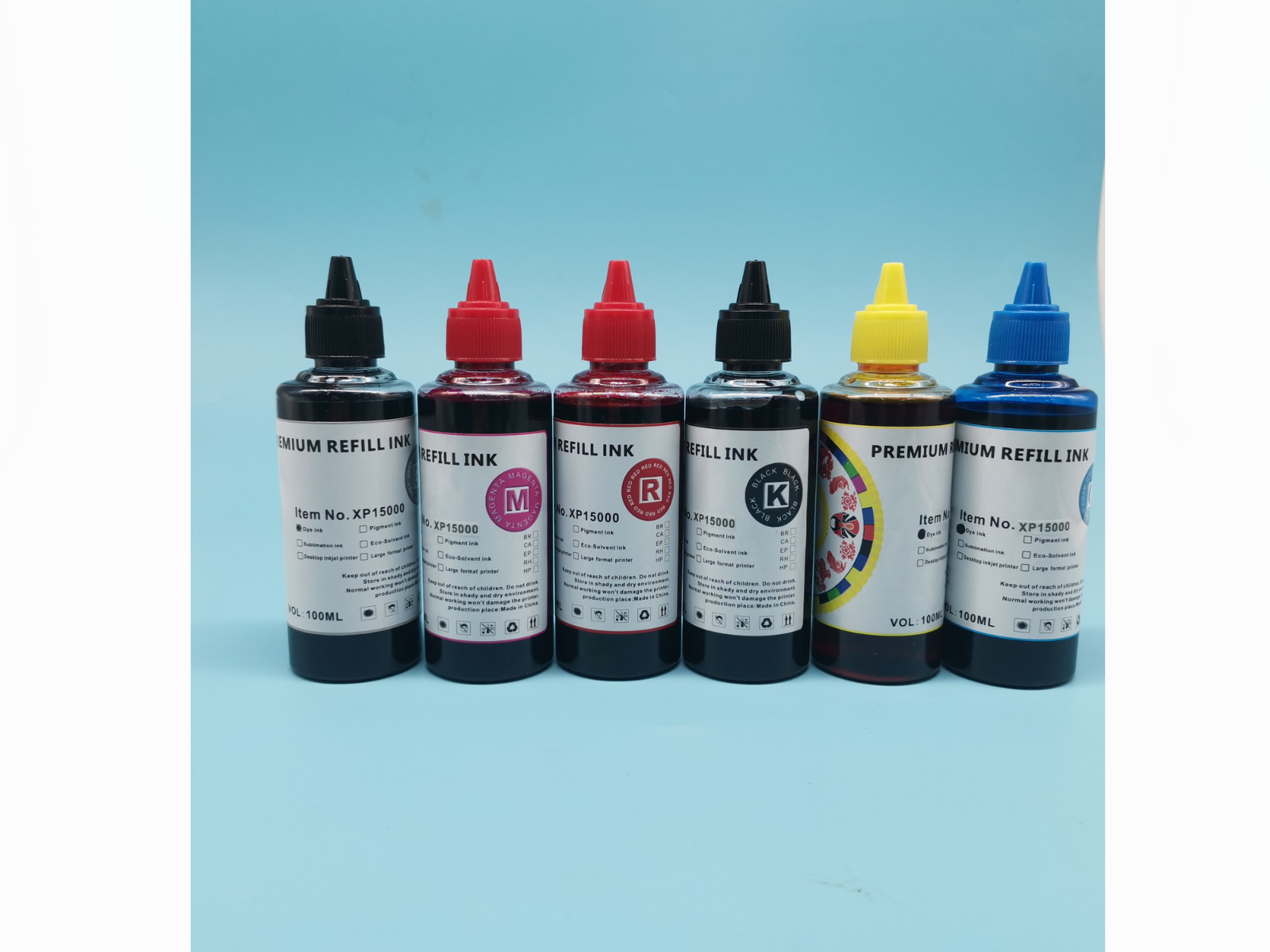 600ml Premium CISS Refillable Ink Refill Bottle for Epson XP-15000