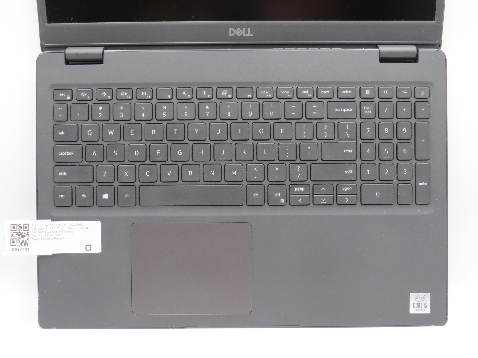 Dell Latitude 3510 i5-10210U @ 1.6GHz 8GB DDR4 | 15″ No HDD/OS/AC