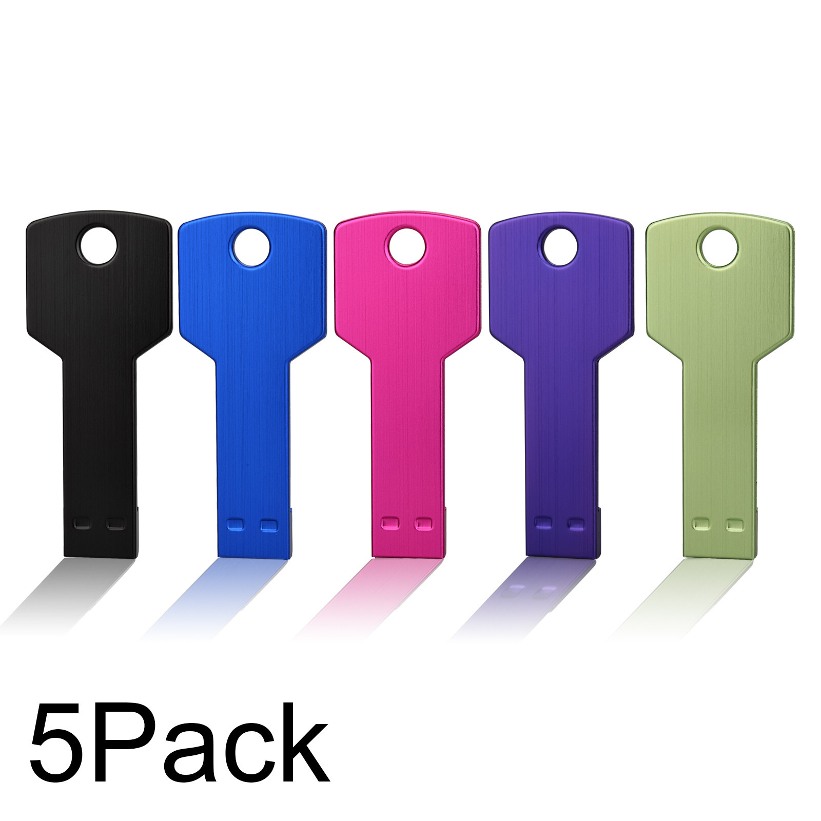 Wholesale USB 2.0 5/10/ 100PCS 2GB 4GB 8GB 16GB 32GB 64GB Metal USB Flash Drive