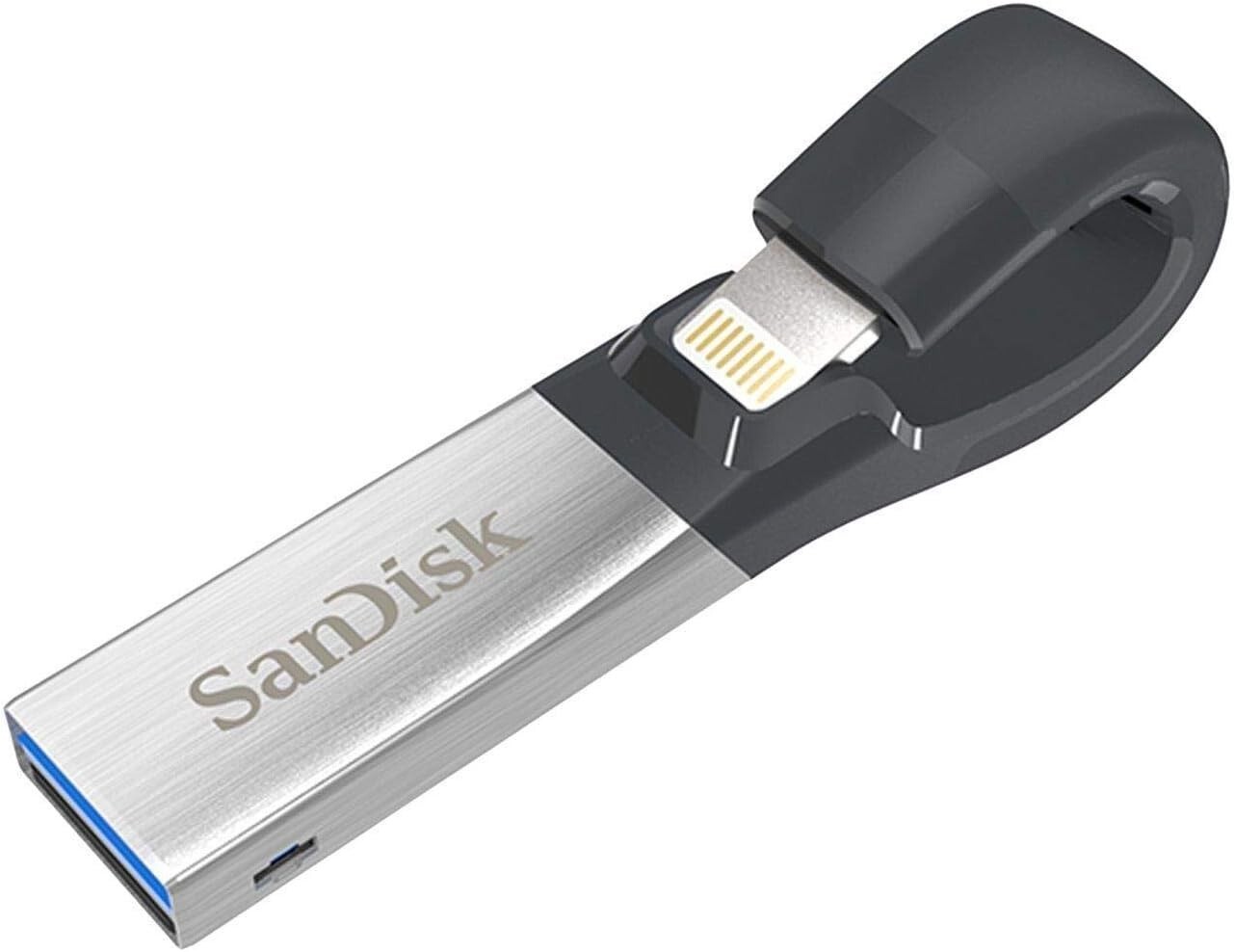 SanDisk 256gb iXpand USB 3.0 Flash Drive iPhone iPad SDIX30N-256G-AN6NE Flex Mac