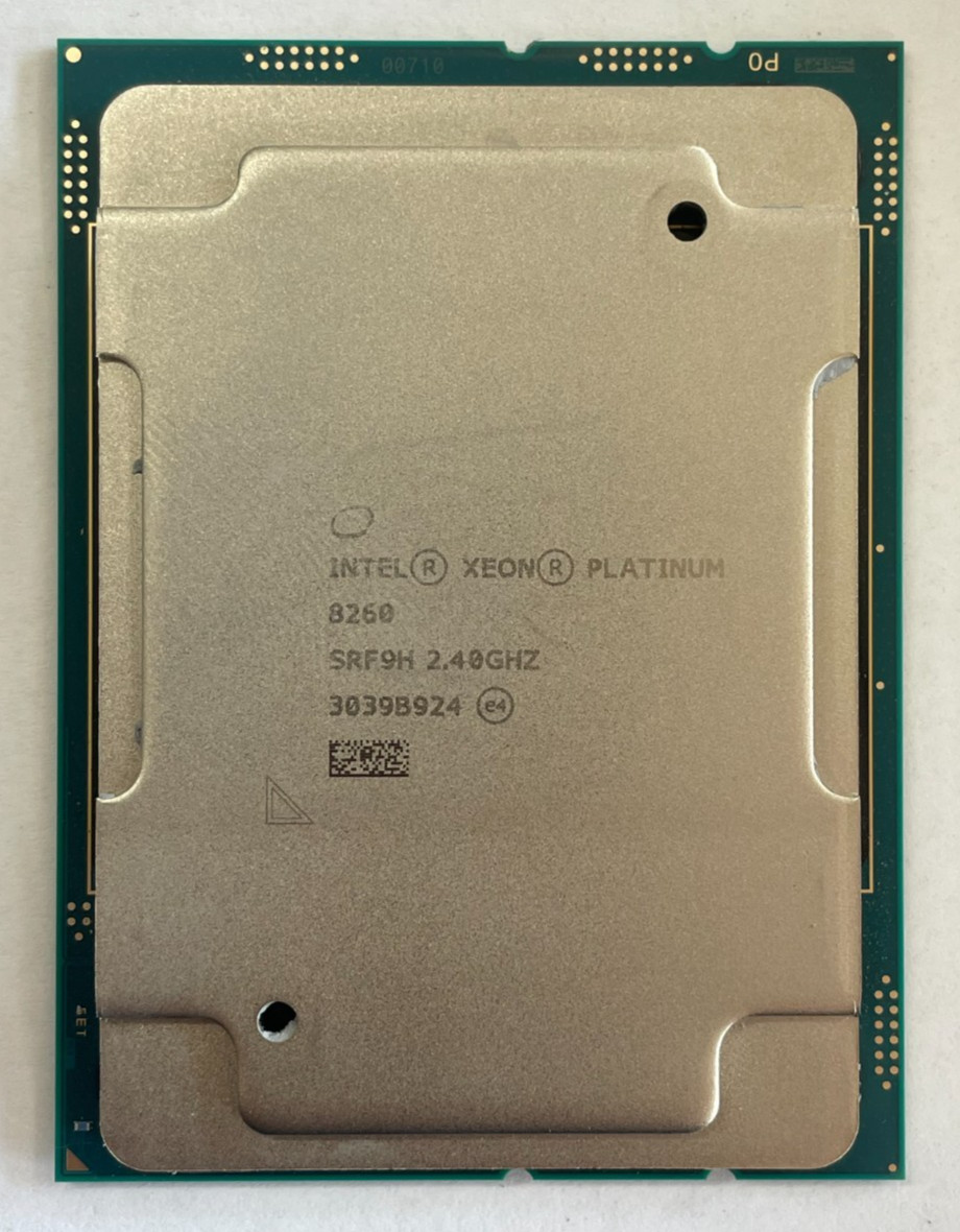 Intel Xeon Platinum 8260 2.40GHz Processor 24-Core Socket FCLGA3647 SRF9H