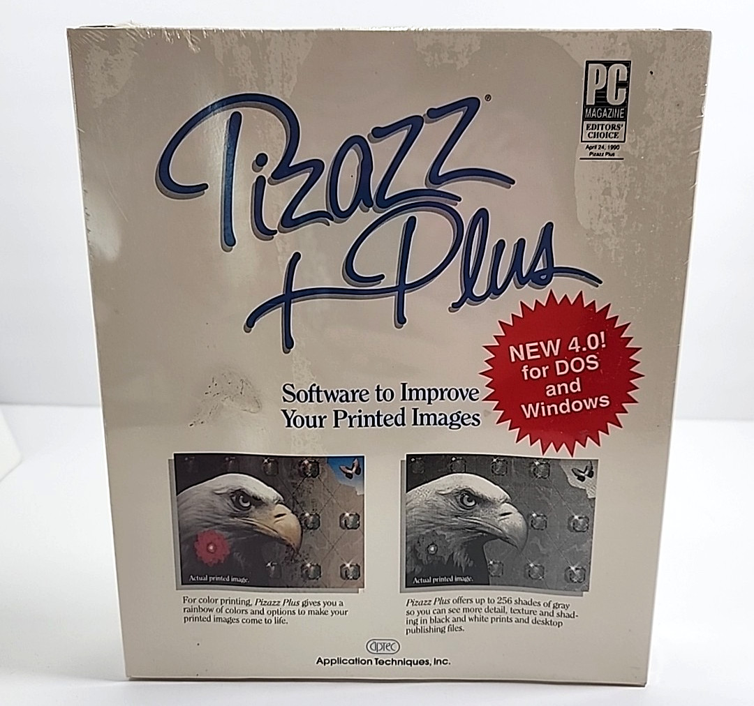 Pizazz Plus Software To Improve Printed Images 4.0 NOS Sealed *Marks SEE READ!*