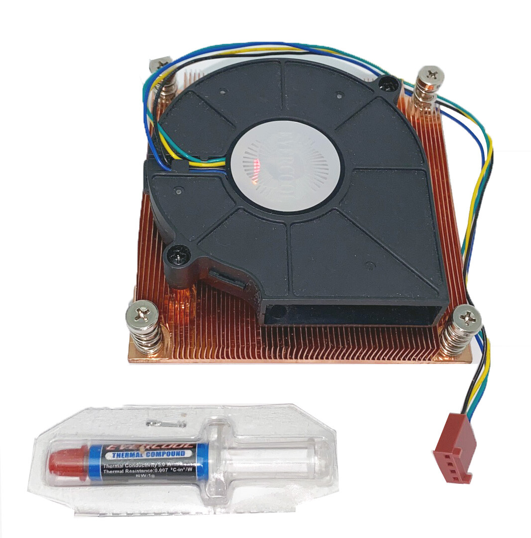 NEW Evercool 95W Intel Xeon E3 E5 1U Server CPU PWM Fan Cooler w/Copper Heatsink