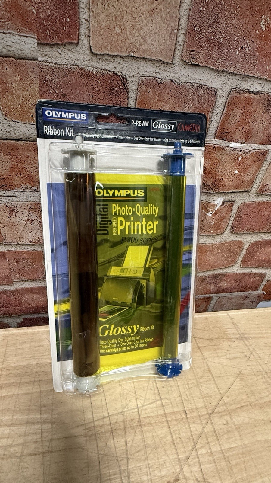 Olympus P-400 Series Ribbon Kit P-RBWW Glossy Photo Print 50 Sheets