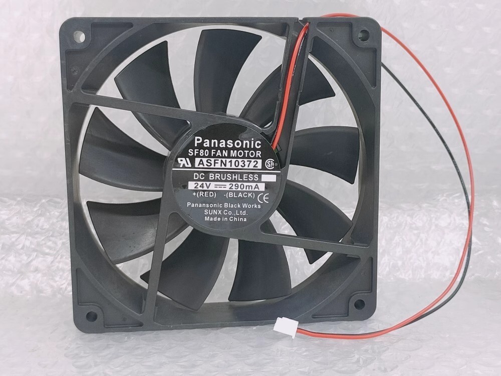 Panansonic ASFN10372 24V 0.29A 12cm 2-Wire Industrial Cooling Fan