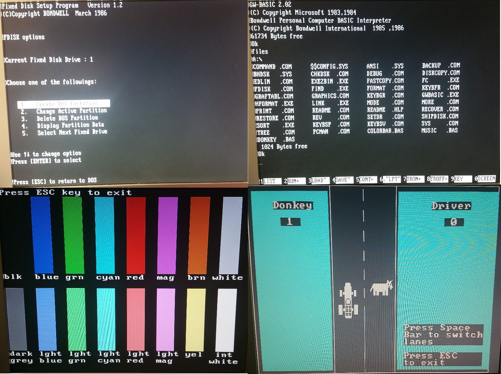 5x MS-DOS System/Boot-Disks version 2.11,3.31,4.01,5.00,6.22 on 5.25″ 360Kb Disk
