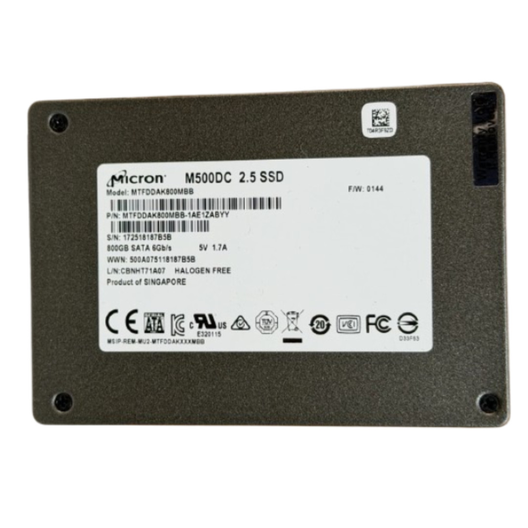 Micron M500DC 800GB 2.5″ SATA III Enterprise SSD MTFDDAK800MBB 6Gb/s SFF SSD
