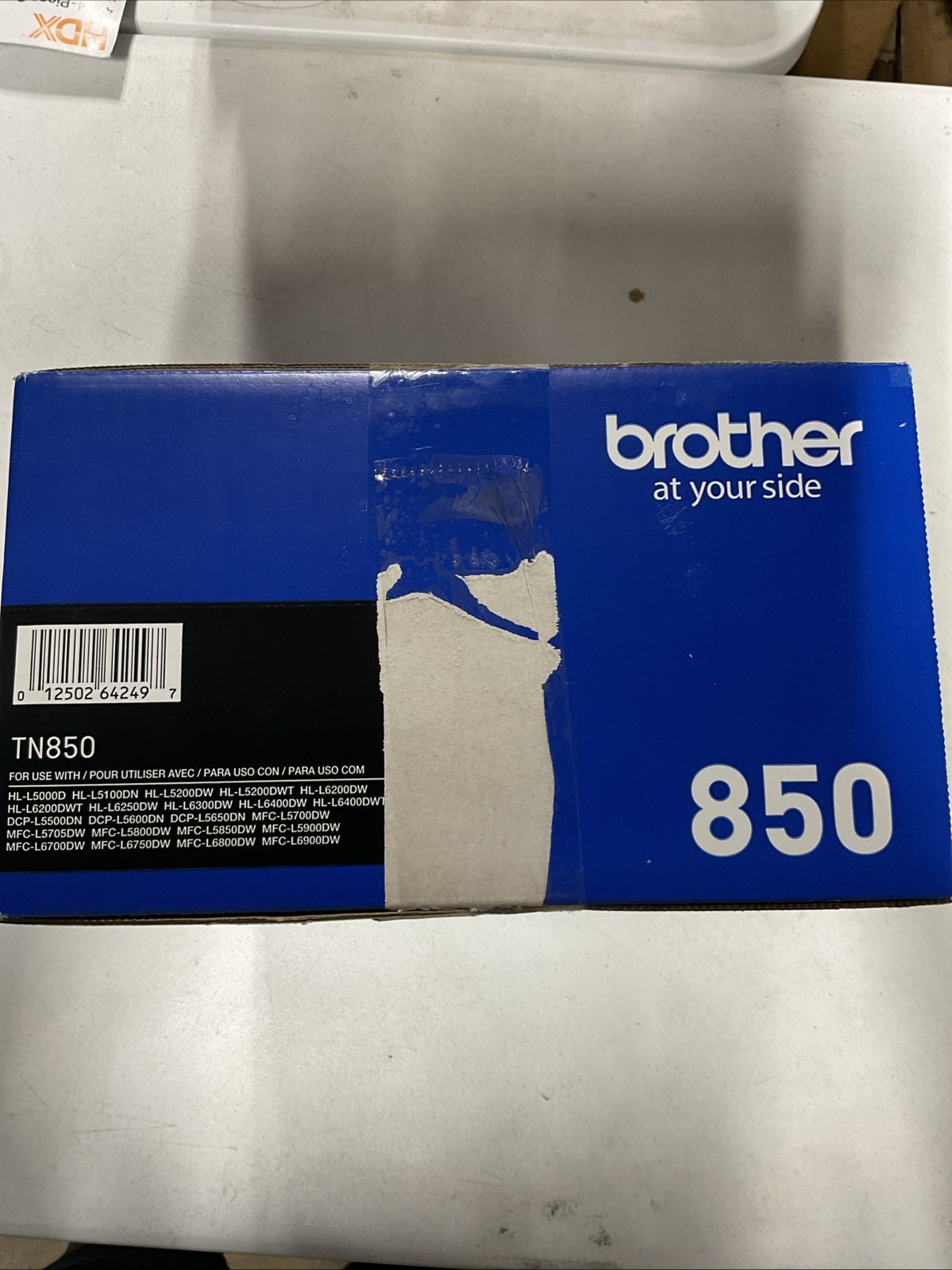 Genuine Brother TN850 Black High Yield Toner Cartridge OEM Open Box New