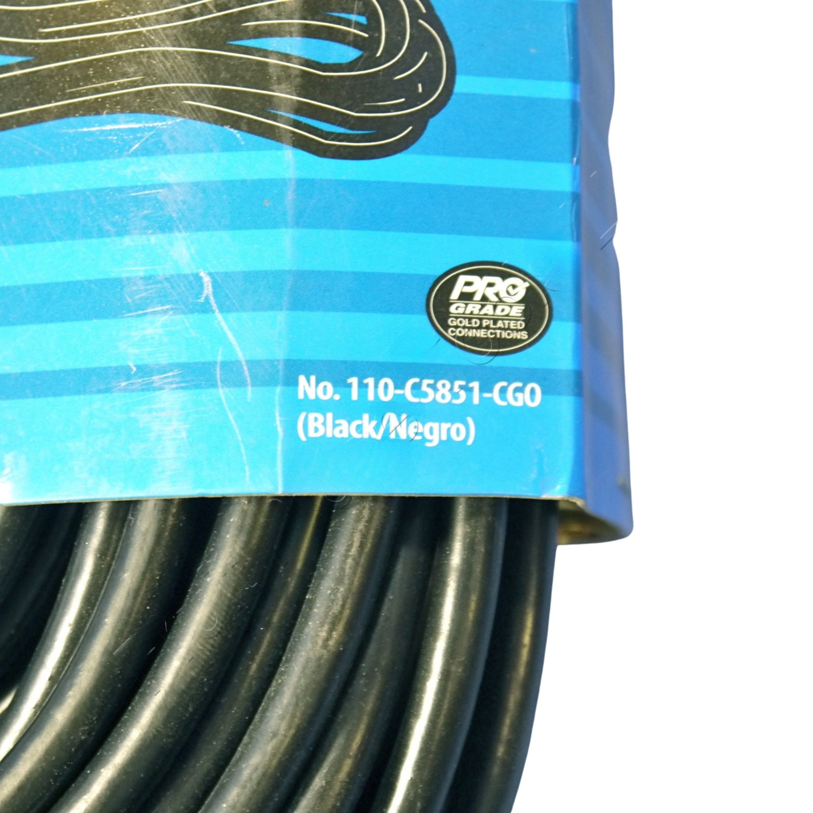 Leviton C5851-CGO Black 100′ Coaxial Video Cable Gold RG59 Plugs 75-ohm F-Type