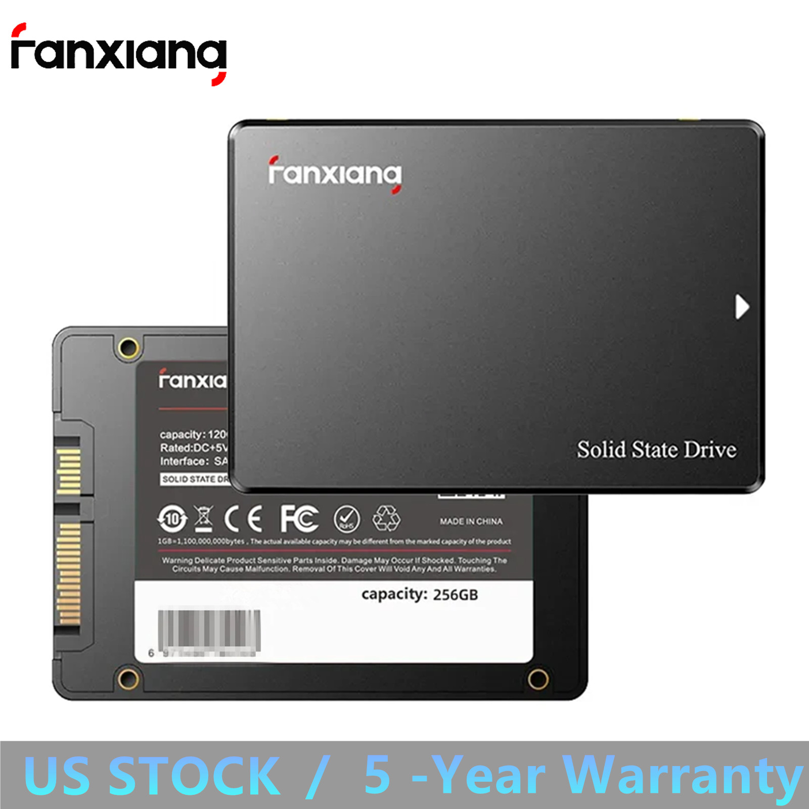 Fanxiang 256GB SSD 2.5” SATA III 550MB/s Internal Solid State Drive /PC /Laptop