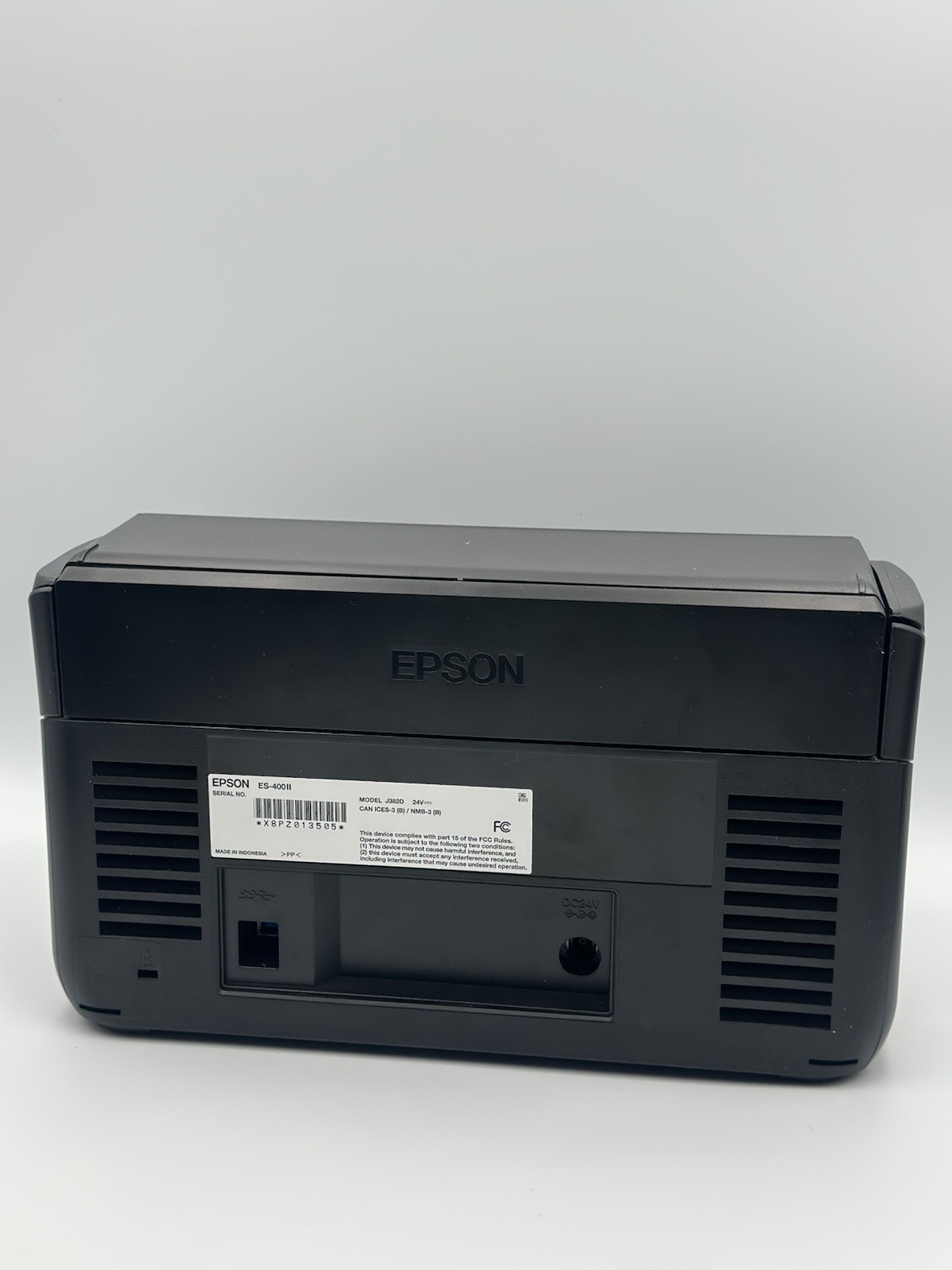 Epson Workforce ES-400 II Color Duplex Desktop Document Scanner- No Power Cable