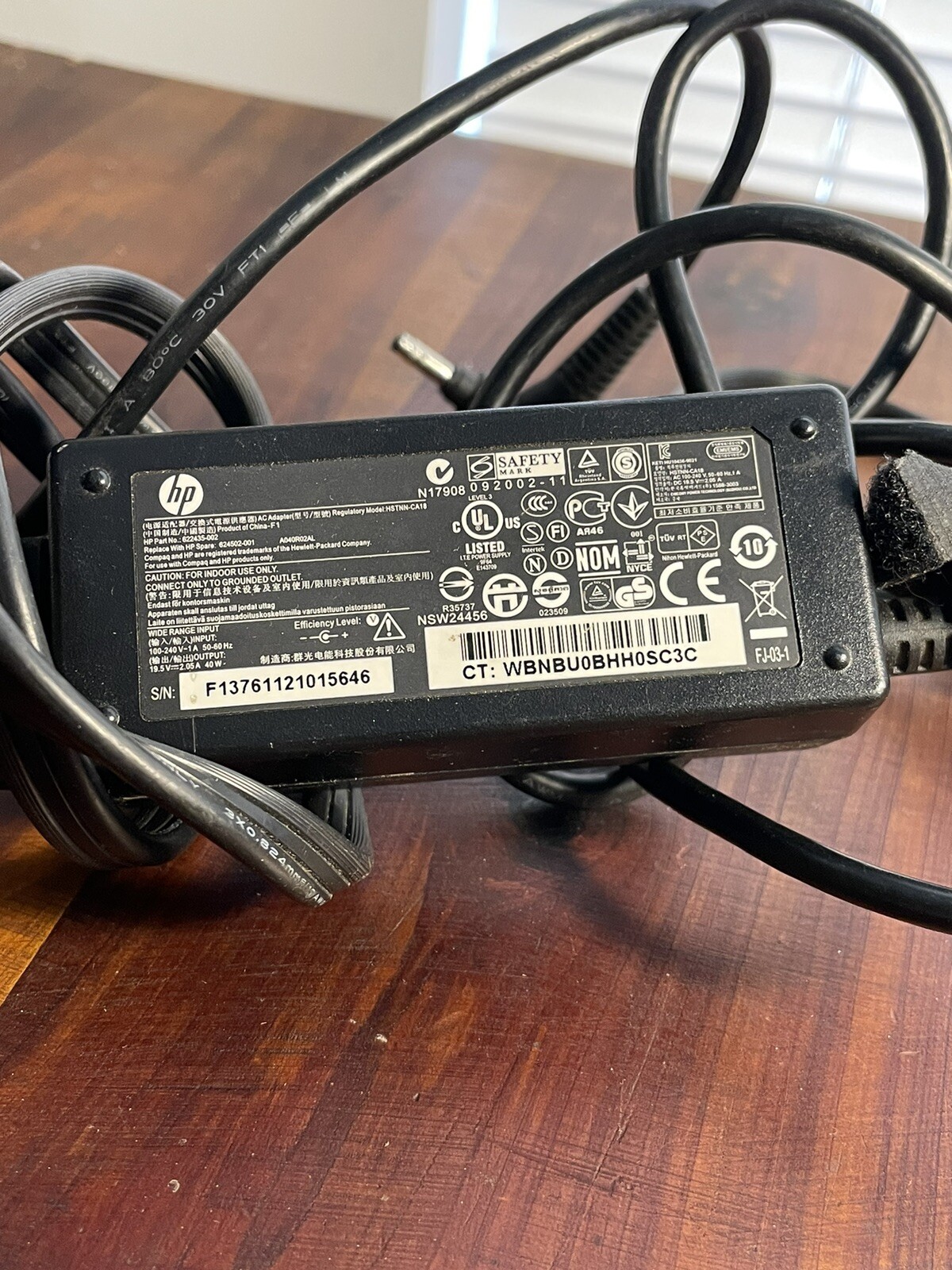 Genuine HP 135W AC Adapter Power Plug HSTNN-HA01 481420-002 19.5V 7.1A