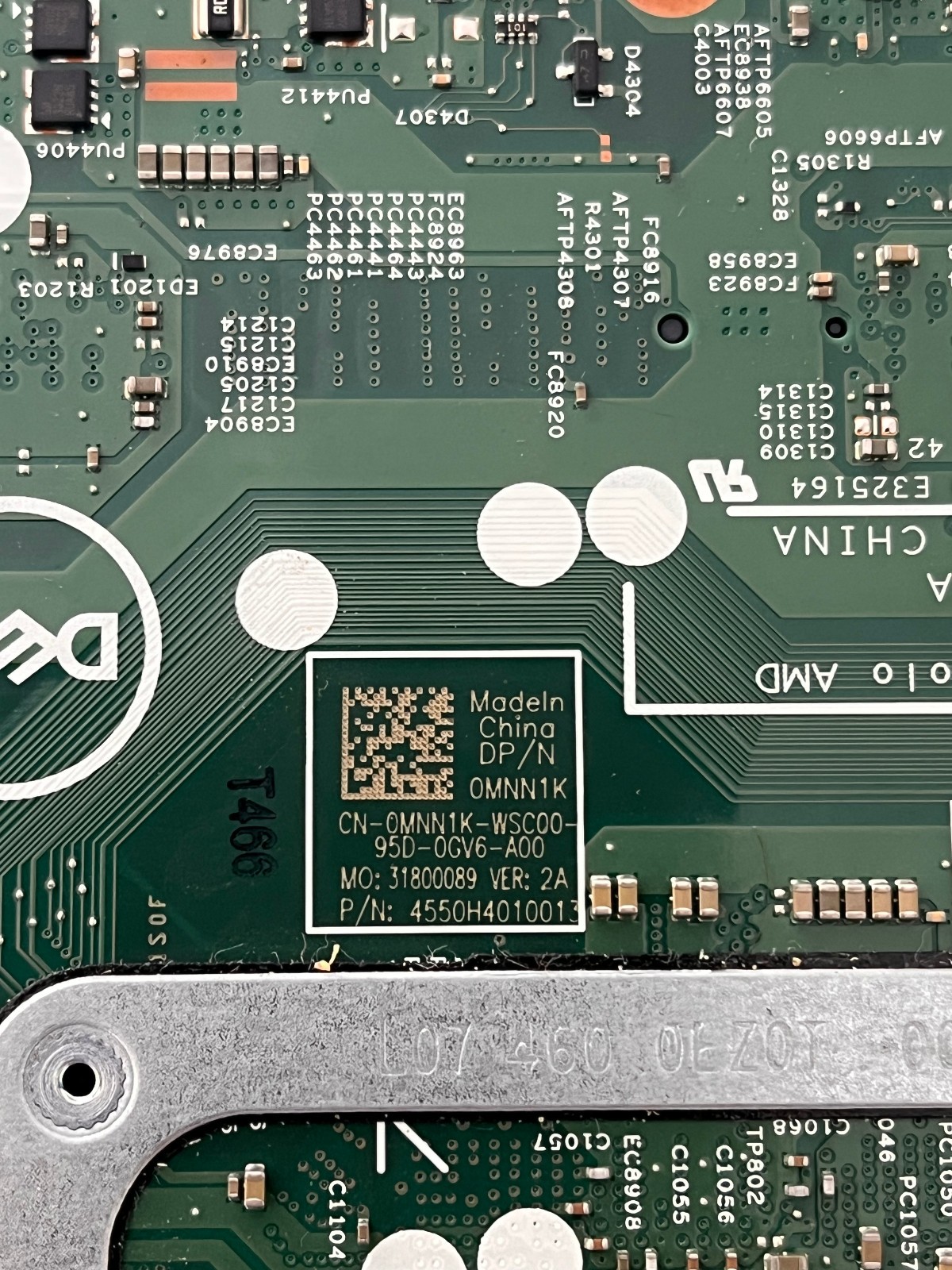 Dell Laptop Motherboard for Inspiron 15 5585 AMD Ryzen 7 3700U 0MNN1K OEM