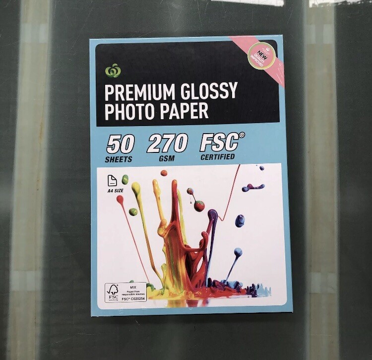 Inkjet Printer Photo Paper 270 gsm A4 150 Sheets Bulk Buy Premium Gloss