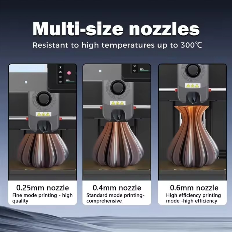 0.25mm 0.4mm 0.6mm Nozzle for Flashforge AD5X Nozzle Hotend Assembly 3D Printer