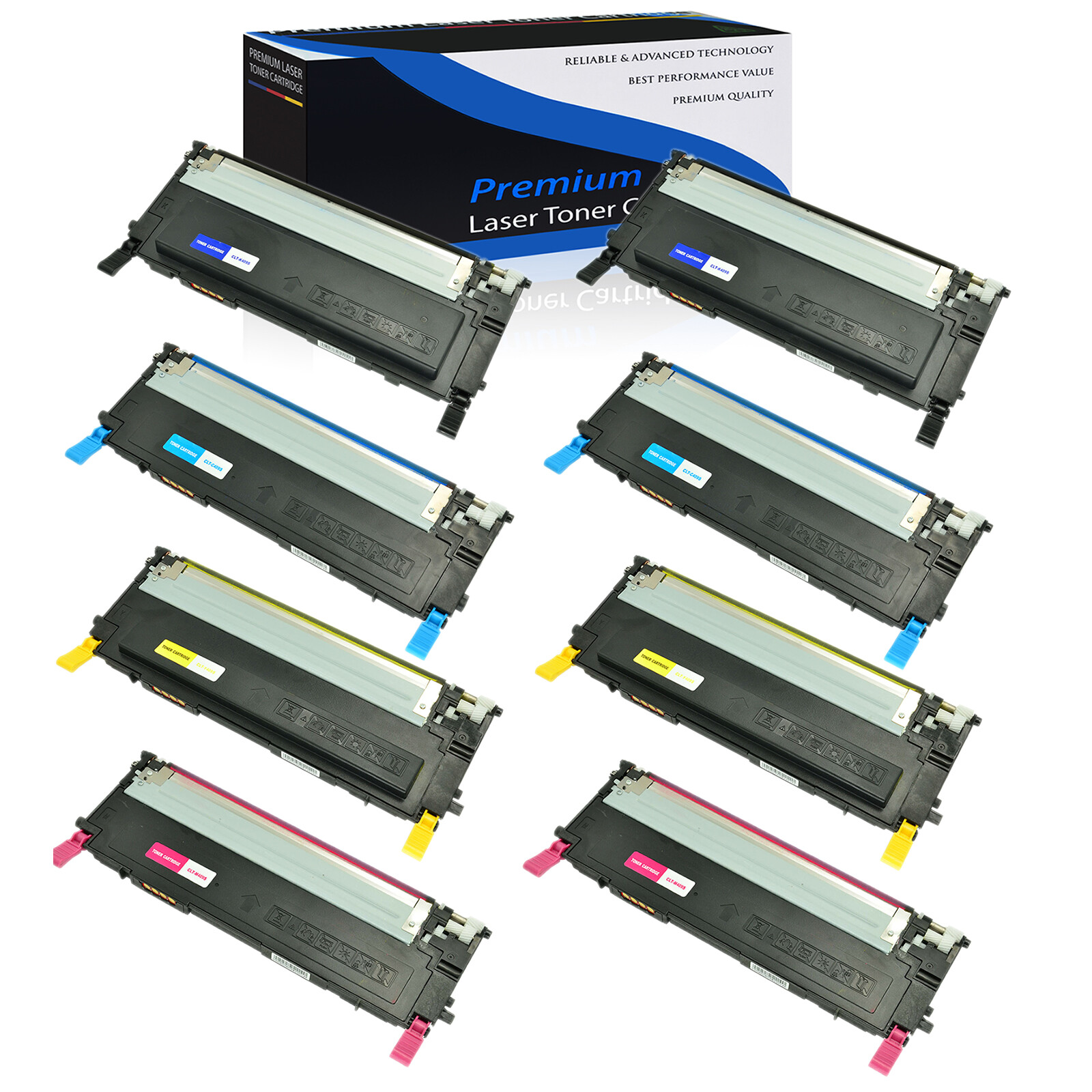 CLT-409S BK C Y M TONER SET For Samsung CLP-315 CLP-315W CLX-3175 CLP-3170