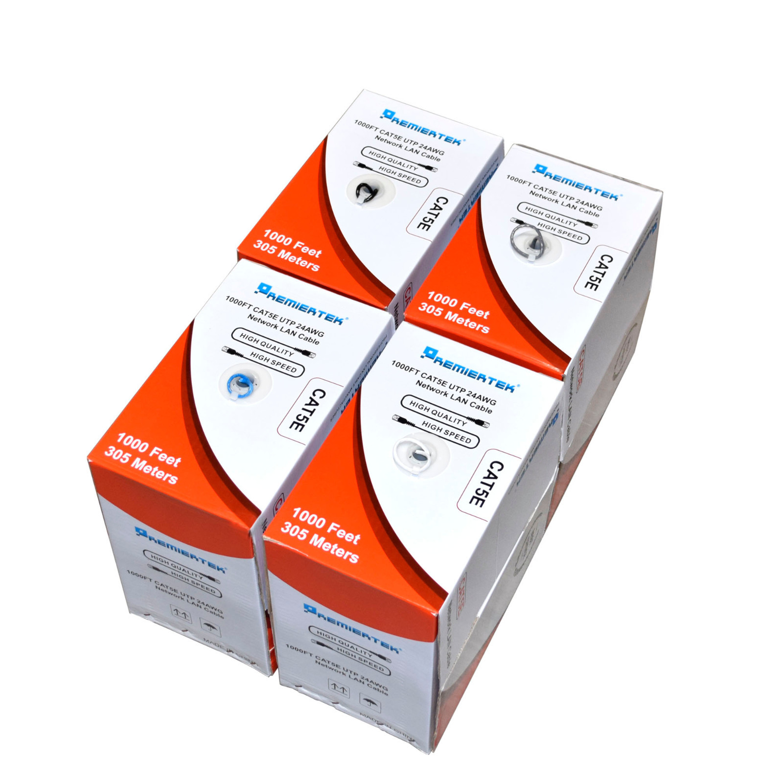CAT5E Cable 1000FT UTP Network Ethernet CAT5 Bulk Wire RJ45 Lan NEW On Sale