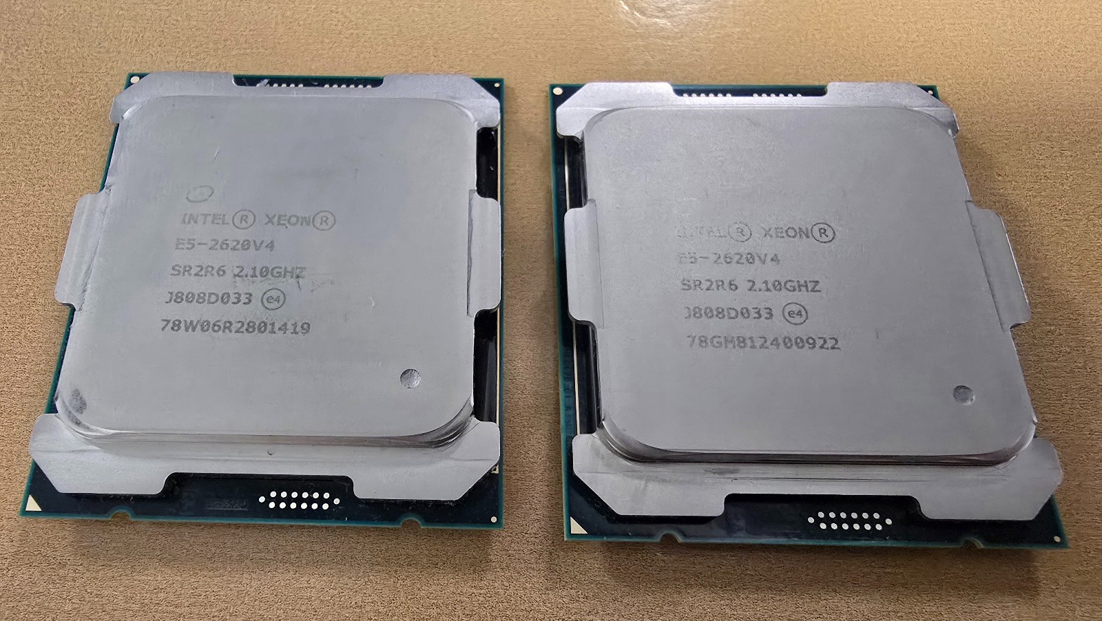 Matched pair of SR206: Intel Xeon E5-2630 V3 2.40GHZ 8-Core 20MB processors