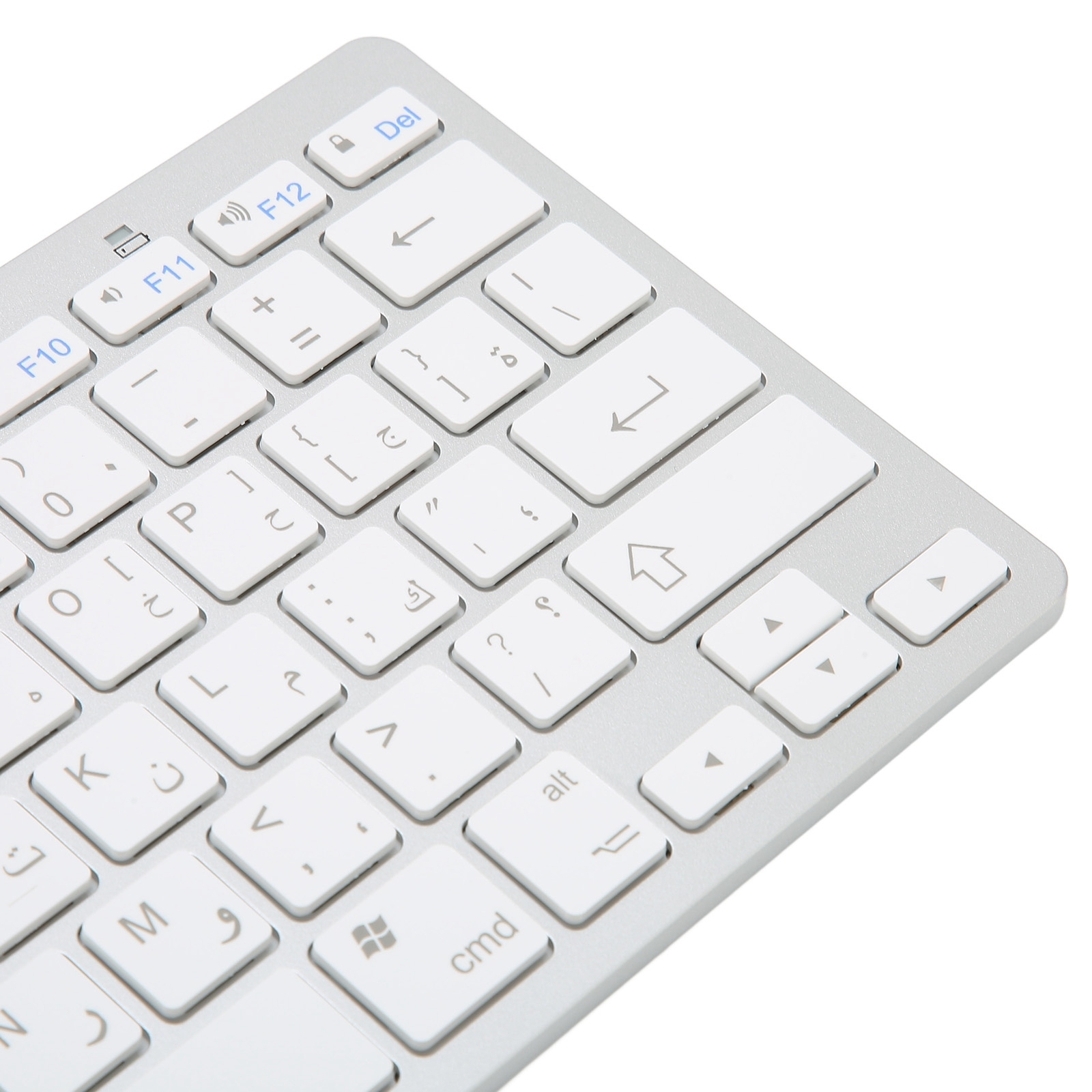 Arabic Wireless Keyboard Mini 78 Keys Ultra Thin Portable White Computer Key Fit