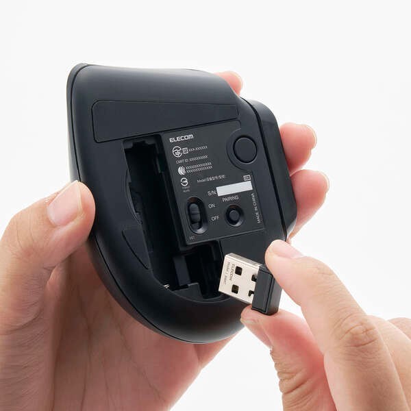 ELECOM bitra Trackball Mouse M-MT1MRSABK USB Wireless/Bluetooth 5 Buttons Japan