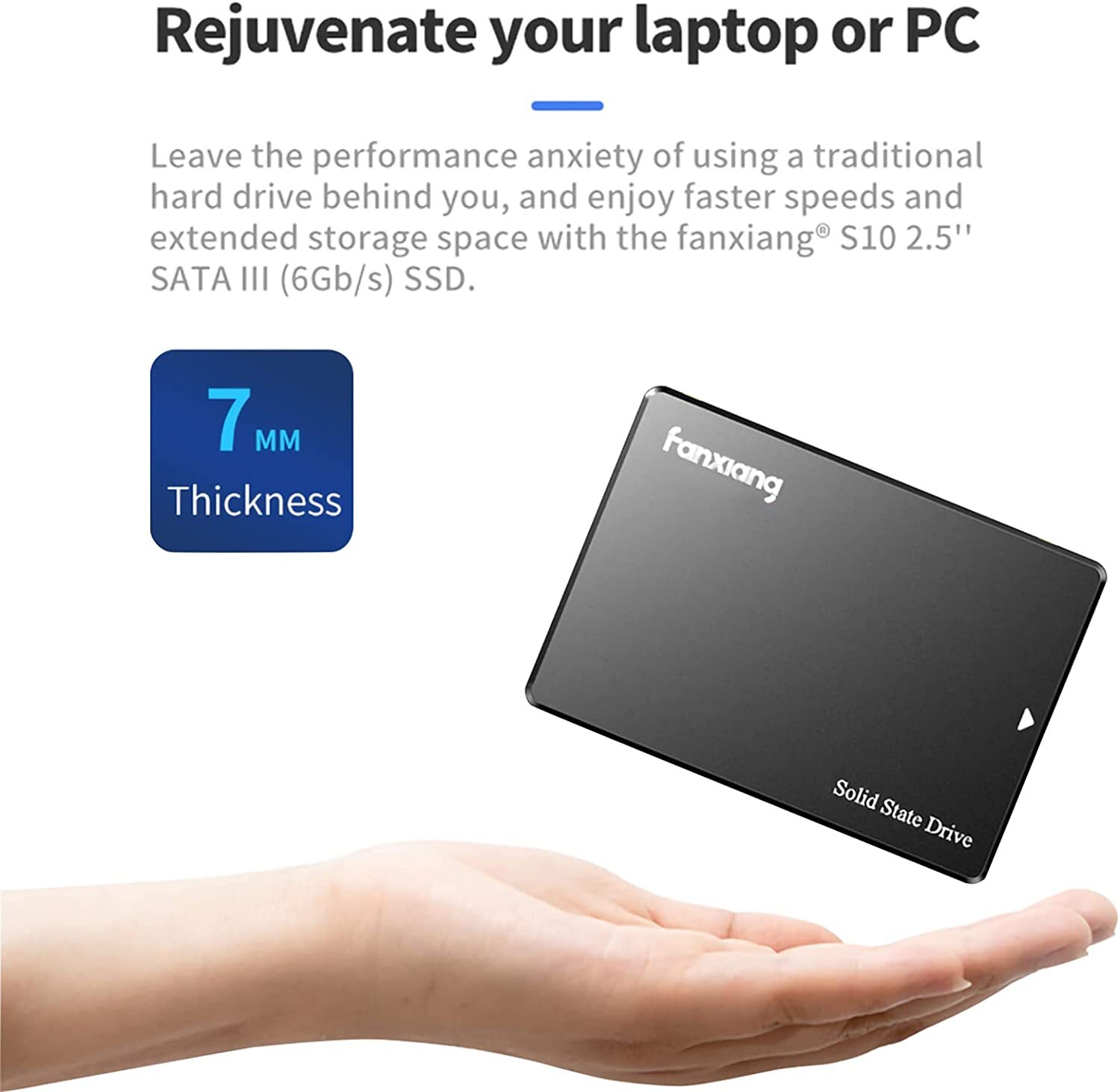 Fanxiang 4TB 2TB SSD 550MB/s 2.5” SATA III Internal Solid State Drive MAC lot