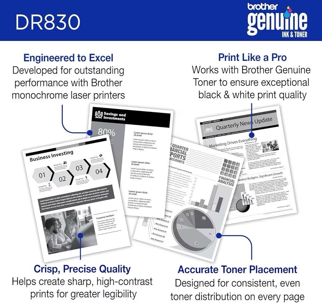 Brother Genuine DR830 Drum Unit