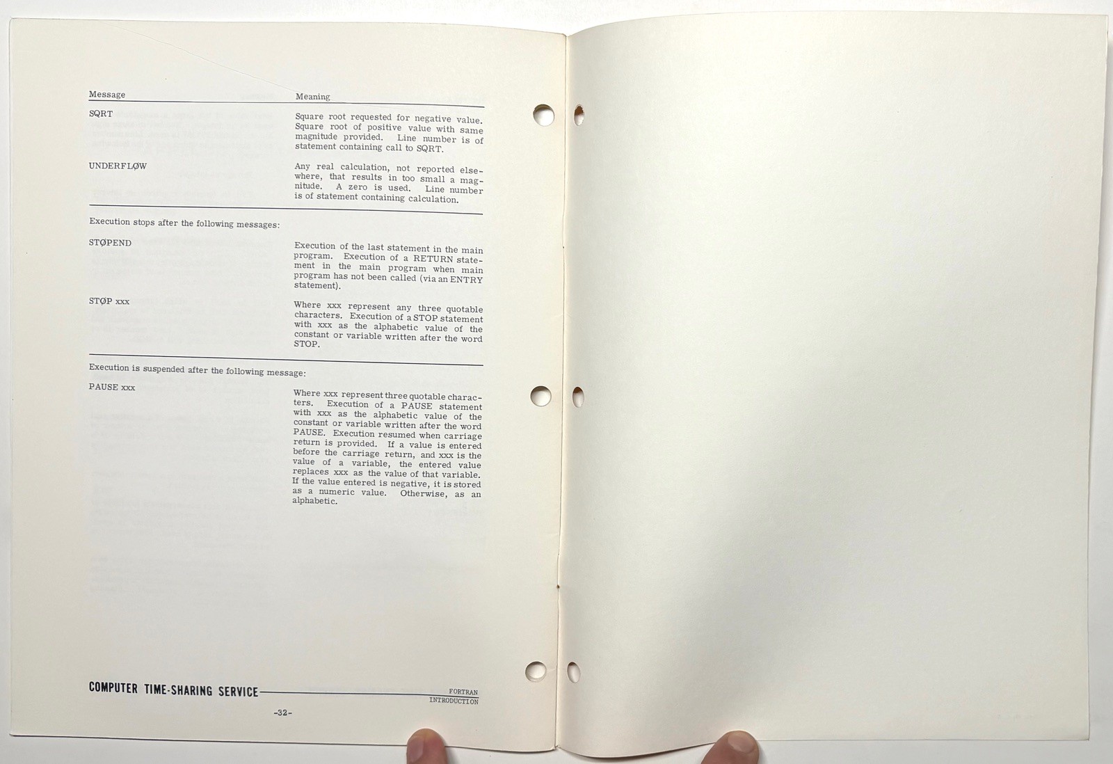 1968 GE GENERAL ELECTRIC TIME SHARING FORTRAN PROGRAMMING COMPUTER MANUAL 227106