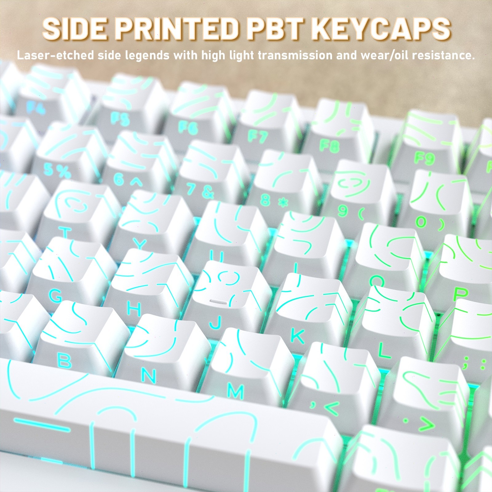 Attack Shark X820 Ultra Tri-Mode Keyboard & C01 Ultra RGB Aviator Cable Combo