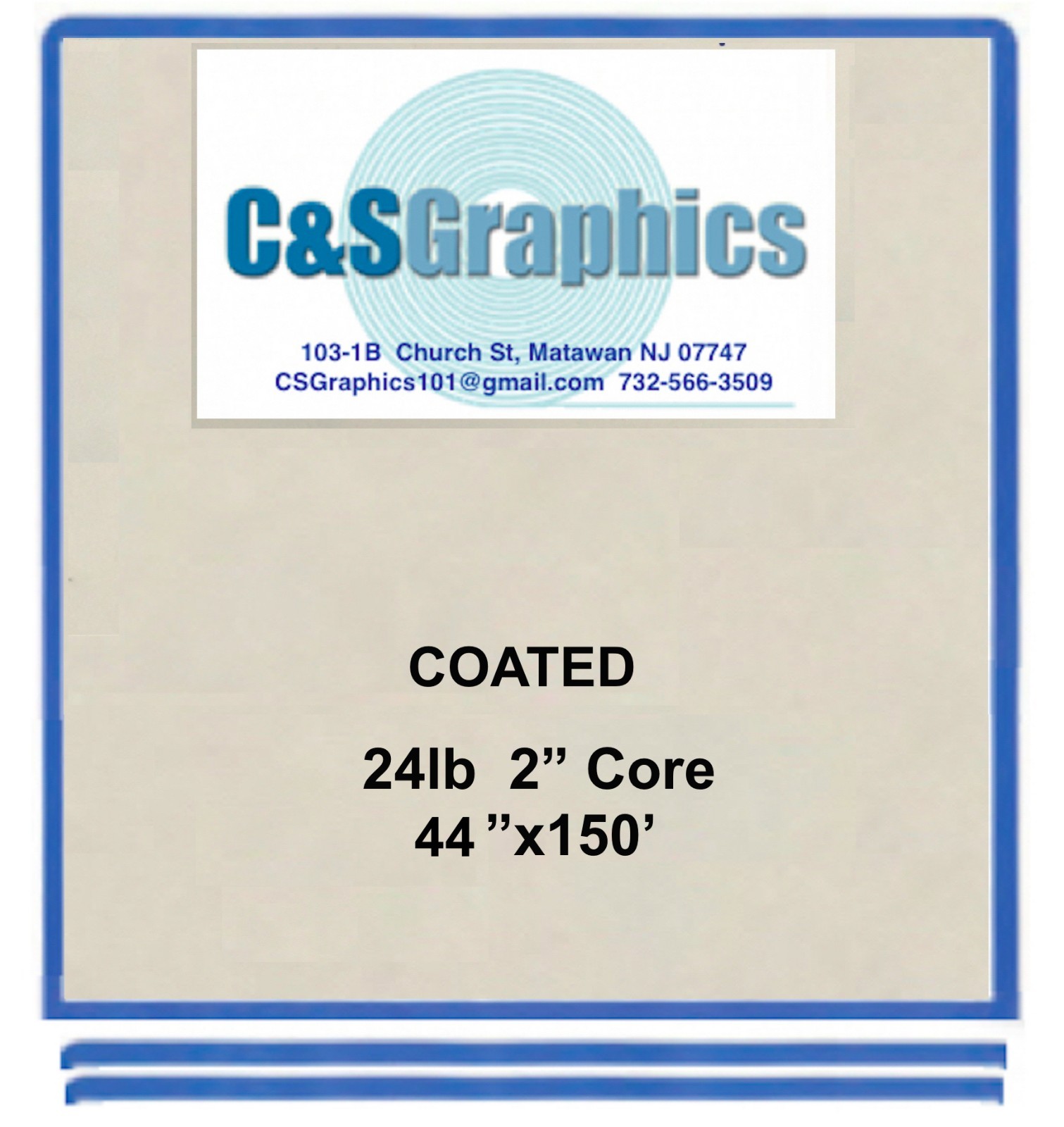 4 ROLLS 44″x150′ 24LB COATED BOND PLOTTER PAPER