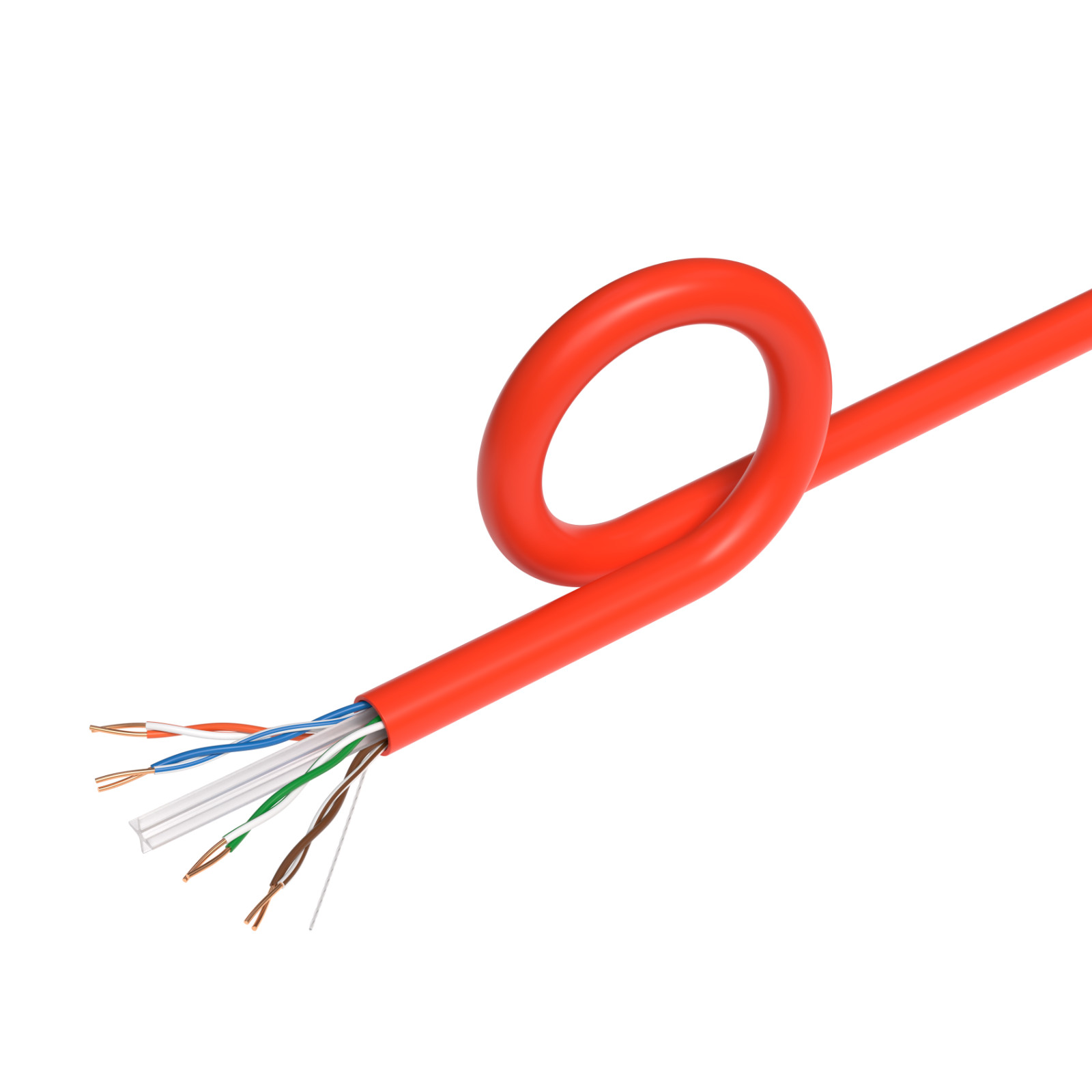 1000ft Red CAT6 Ethernet Cables – 23AWG 10Gbps UTP Solid CCA Wire w/Pullbox