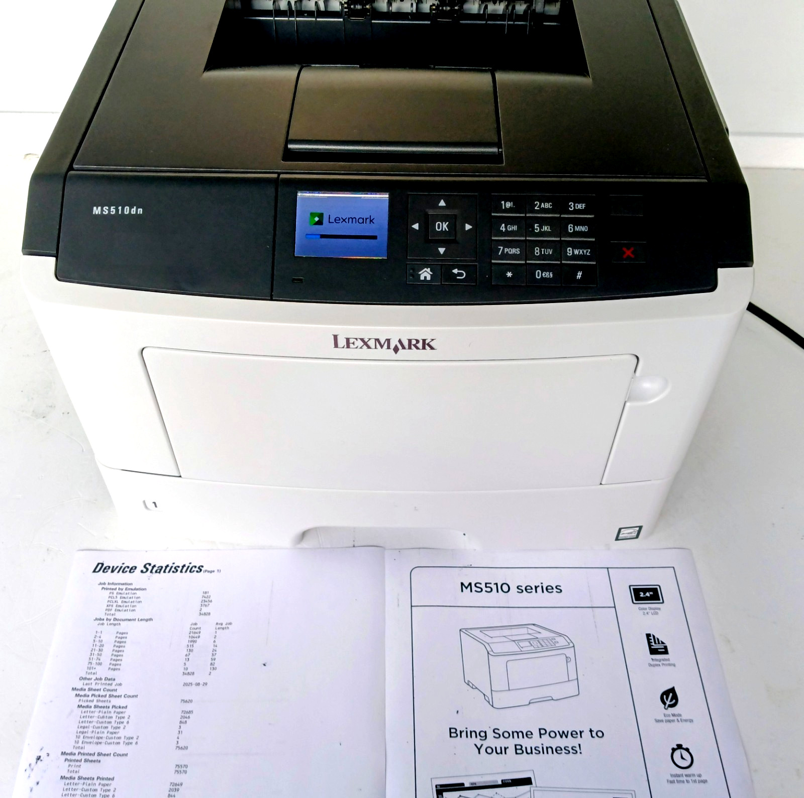 Lexmark MS510DN Network-Ready Monochrome Laser Printer 1200×1200 dpi 2side Print