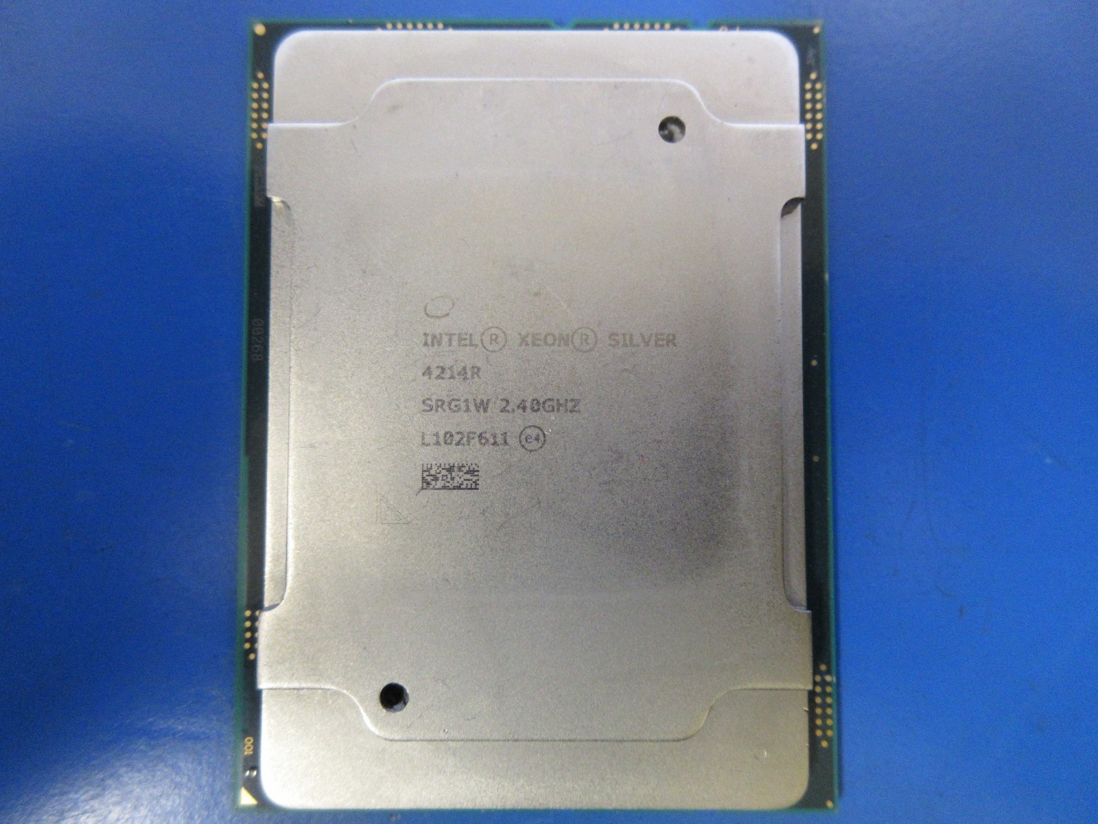 Lot 6 of SRG1W : Intel Xeon Silver 4214R 2.40GHz : 12 Core : FCLGA3647 – Grade C