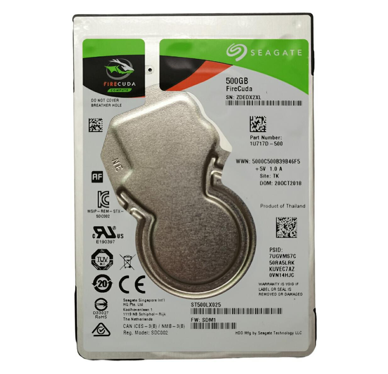 Seagate FireCuda 500GB ST500LX025 128MB SATA 2.5″ SSHD Solid State Hybrid Drive