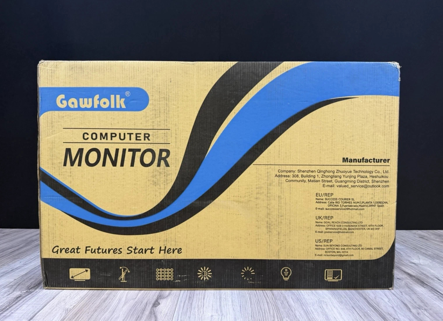 Gawfolk GF240A 24.5″ 200Hz 1080p FHD Gaming Monitor PC Computer Display NEW