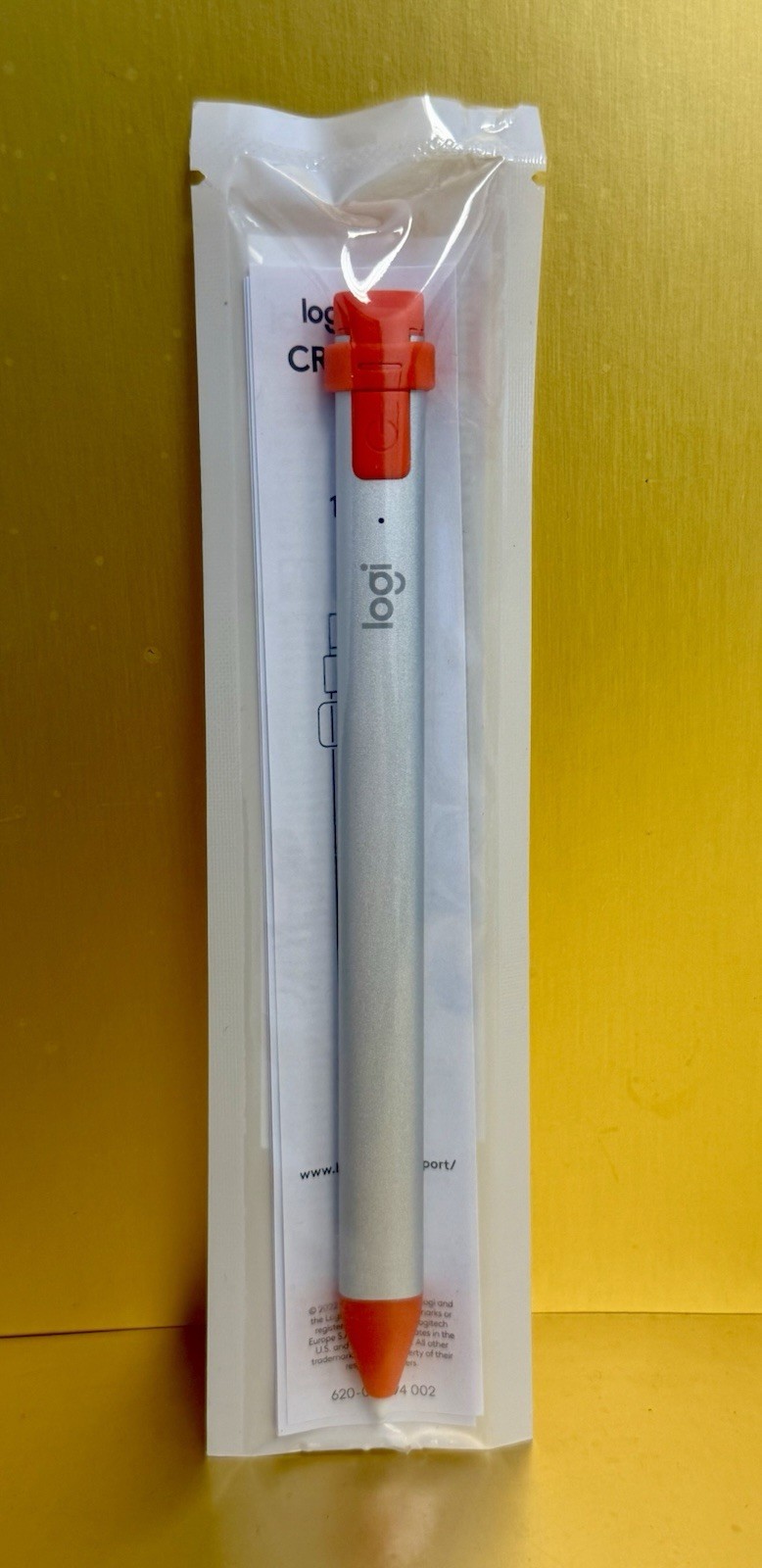 Logitech Education Edition Crayon Stylus for iPads (2018 +) Orange 914-000031