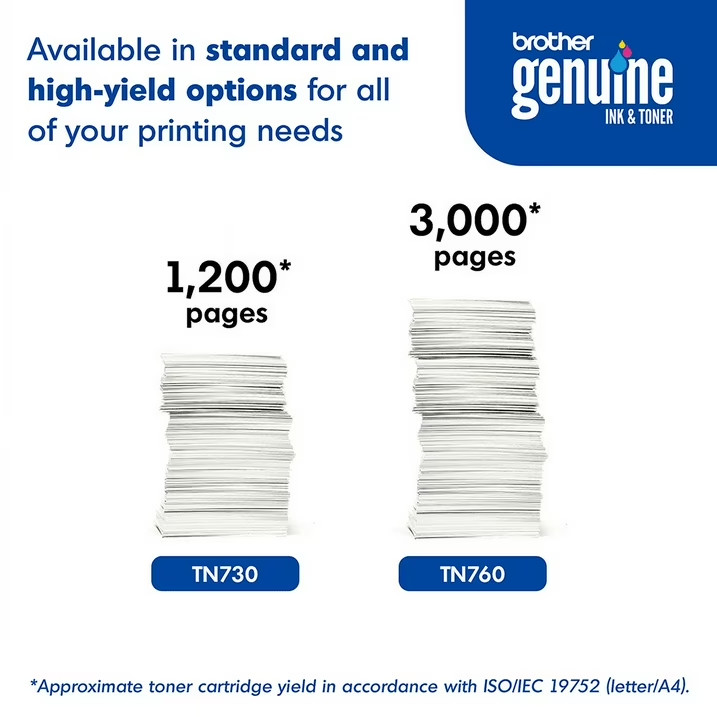 NEW Brother Genuine Standard-yield Printer Toner Cartridge, TN730