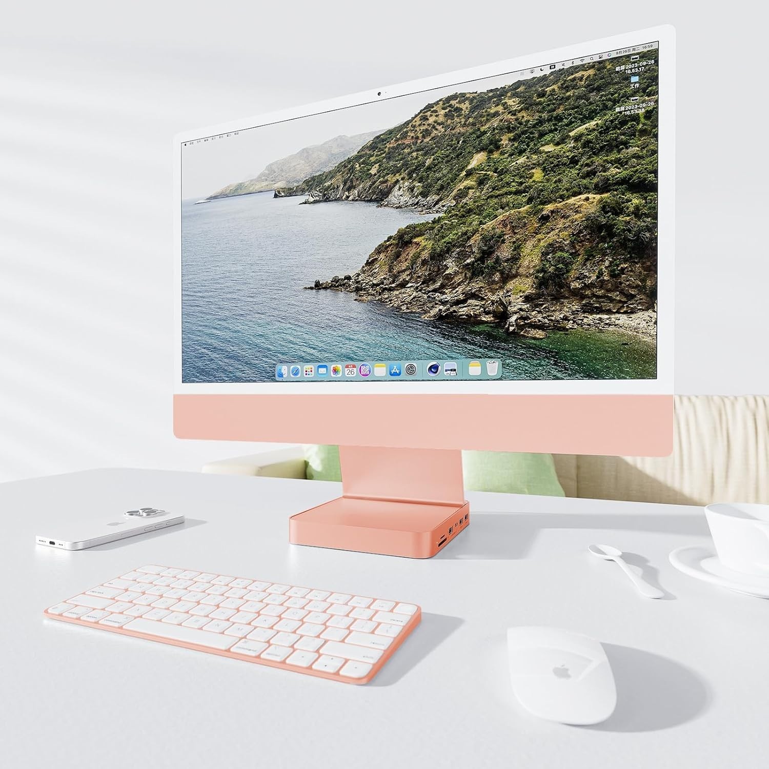 USB C Hub for iMac 24 inch 2021/2023/2024, 7-in-1 Adapter with 10Gbps Speed