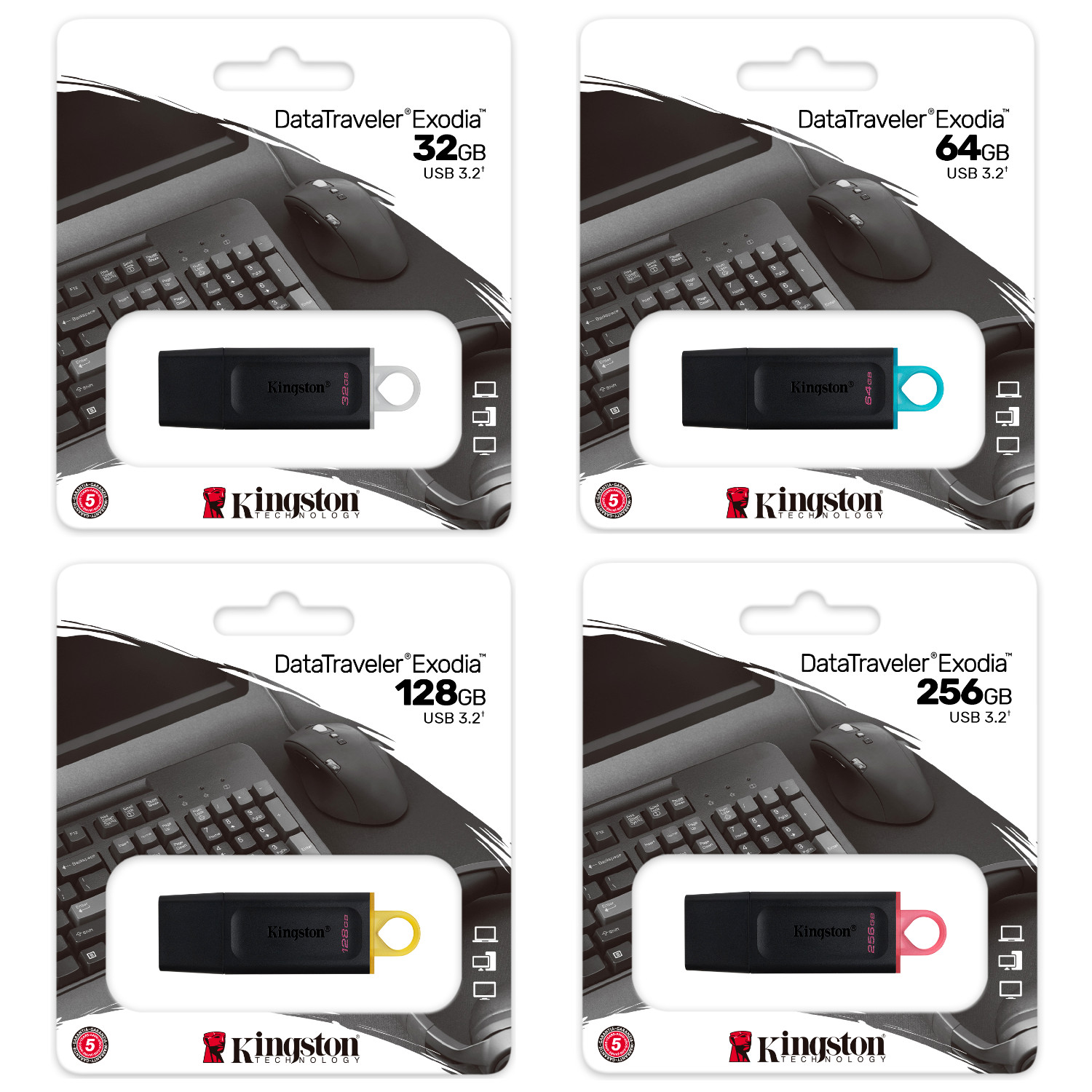 Kingston 32GB 64GB 128GB 256GB USB 3.0 Flash Drive Thumb Memory Stick Pen lot