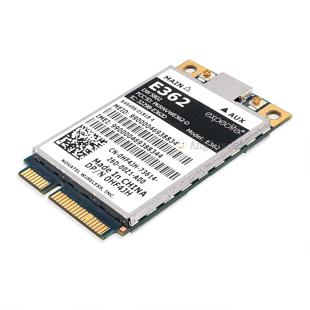 Dell 0HF4JH Wireless DW5802 LTE/WWAN Mobile Broadband E362 Mini PCIE 4G Card
