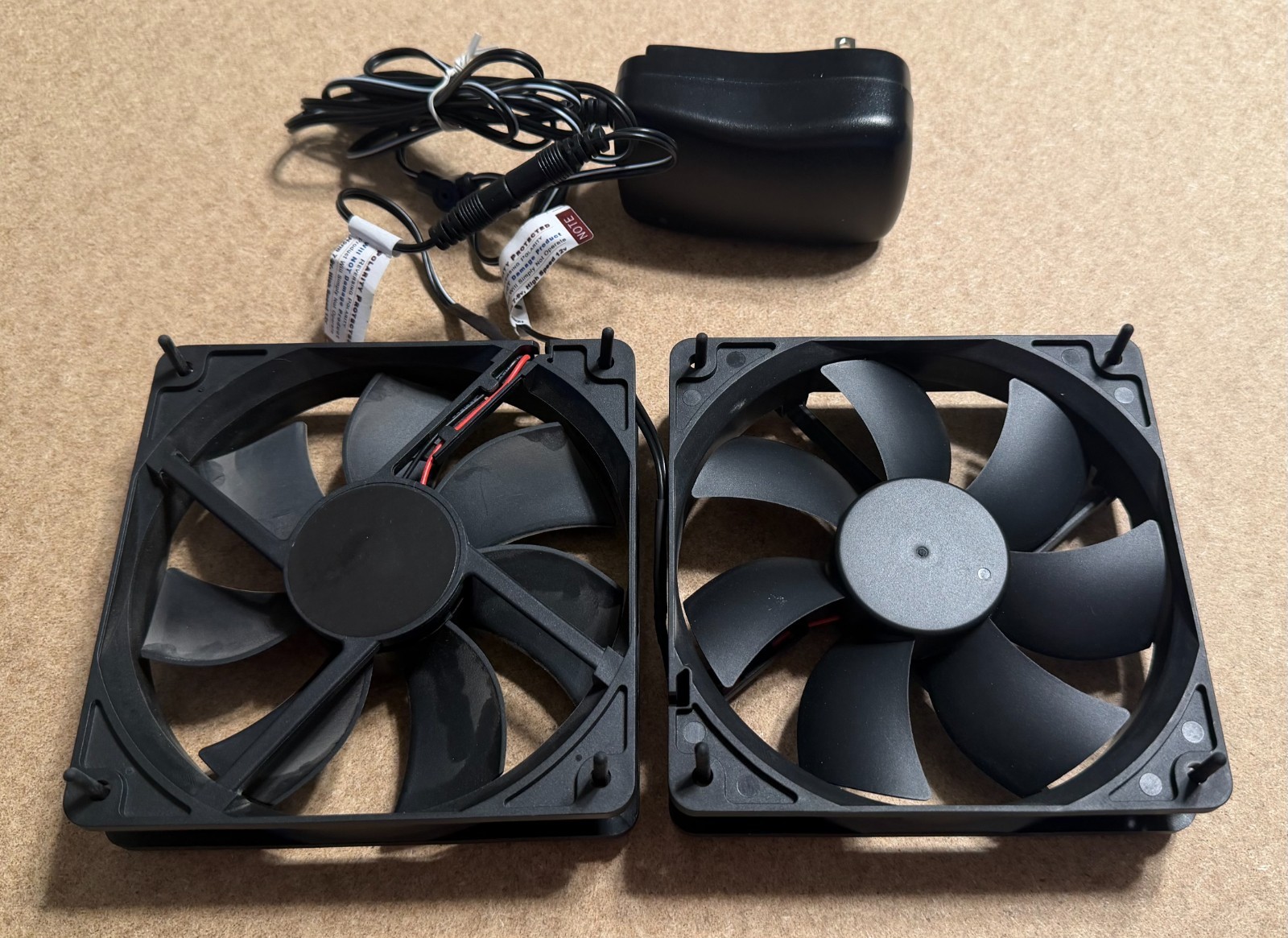 Cool Components Cabinet Cooling Fan Ventilation Kit 4.5” (120mm) 2 Fans