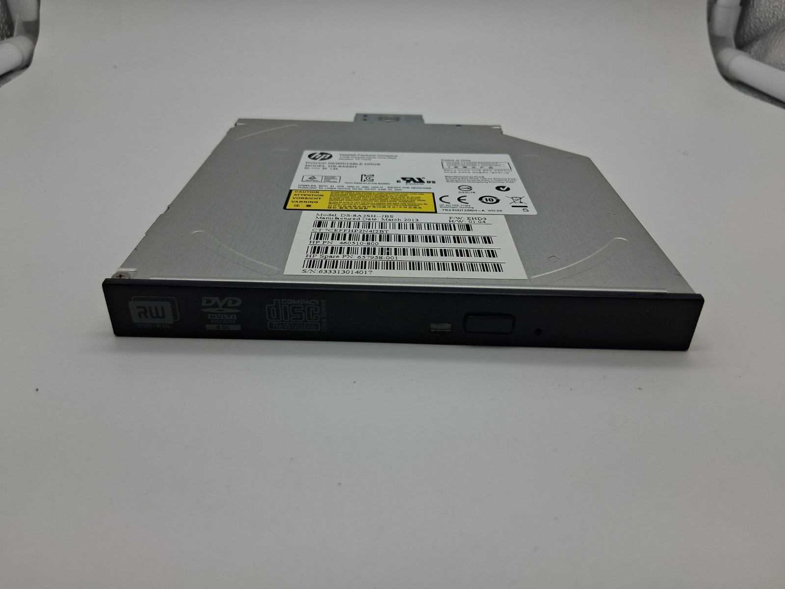 DVD/CD RW Drive DS-8A9SH 8x Dual Layer reader/writable