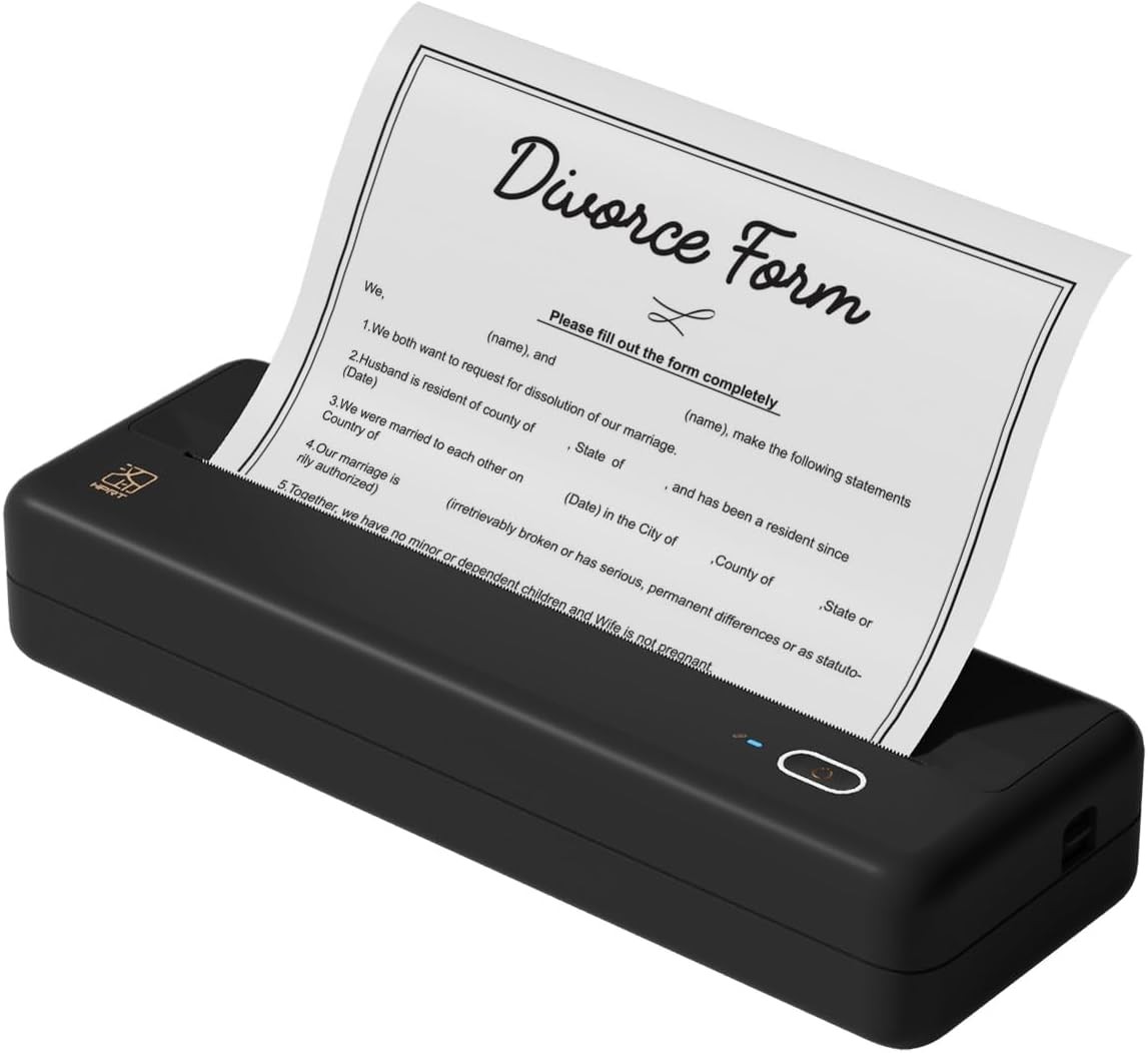 HPRT MT810 Portable Thermal Printer Bluetooth Wireless for Travel Mobile Office
