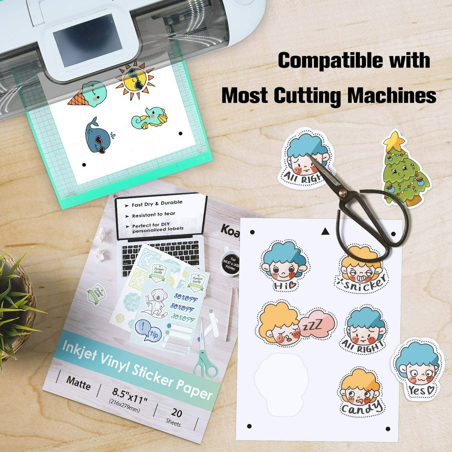 Lot Koala Printable Vinyl Sticker Paper Waterproof White 8.5×11 / 11×17 20-50PK