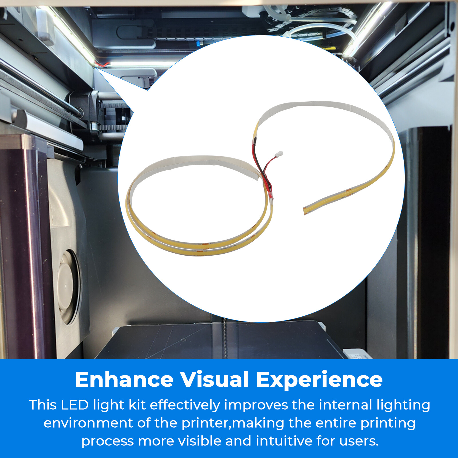 LED Light Kit Upgrade For All Creality K1 Series 3D Printers K1/K1Max/K1C/SE US